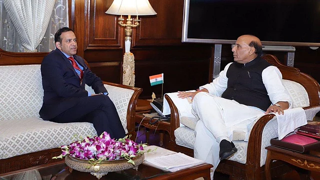 The High Commissioner of India to Pakistan, Ajay Bisaria, and Union Home Minister Rajnath Singh.