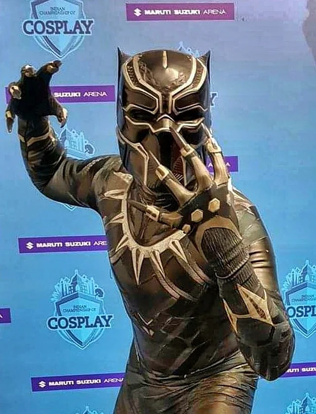 Indian Cosplayer Gaurav Thakur as Black Panther 