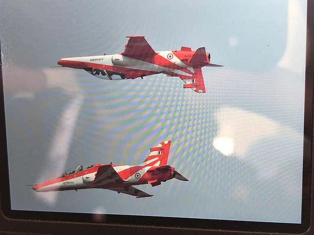 The aircraft collided while performing the mirror pass or Calypso pass maneuver – which is where one of the aircraft fly on top of the other but inverted.