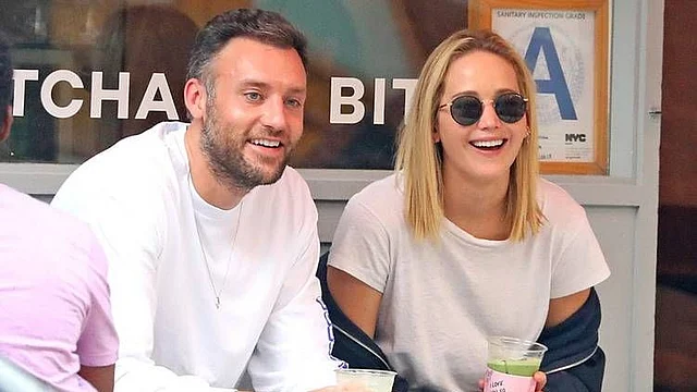 Jennifer Lawrence with Cooke Maroney.