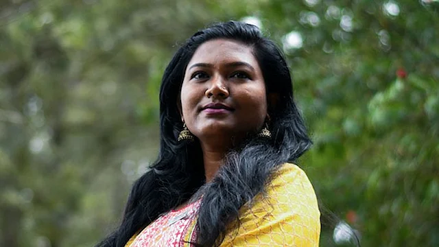 Archana KR, a social worker demanding safe and clean toilets in Karnataka.