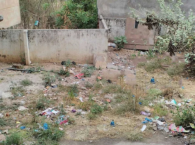 Dried borewell in the vicinity. 