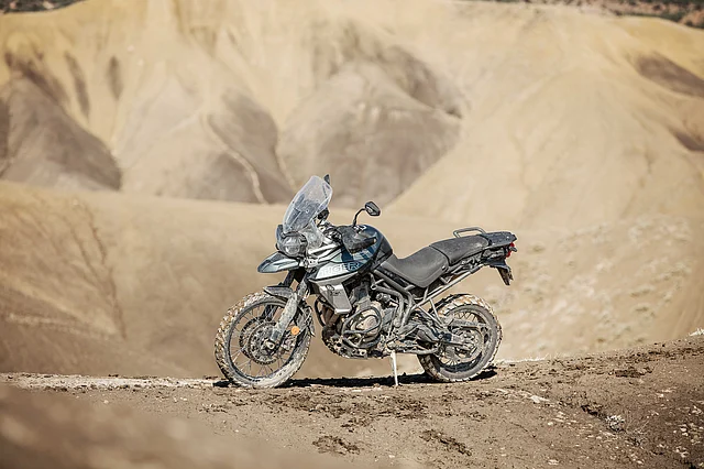 The Triumph Tiger 800 XCA comes with a new headlamp cluster setup.