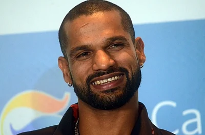 Mumbai: Indian cricketer Shikhar Dhawan during a programme organised by GS Caltex India to sign him as their brand ambassador in Mumbai on April 24, 2019. (Photo: IANS)
