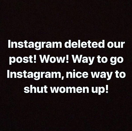 Shivani’s video was taken down by Instagram hours after she posted. 