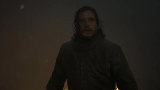 Jon Snow/Aegon Targaryen in the Battle of Winterfell.