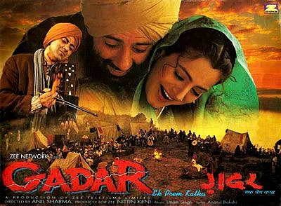 The official poster of <i>Gadar: Ek Prem Katha.</i>