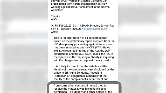 The director said, “It is totally incorrect that the details and the identity of the complainant were disclosed by the office to Sri Argha Sengupta, Associate Professor”.