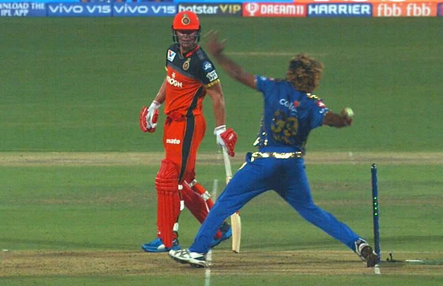 Malinga’s no ball in a league stage game against RCB was completely missed by the umpires.