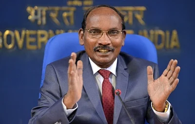 ISRO Chairman K Sivan addresses a press conference on issues related to Department of Space in New Delhi. 