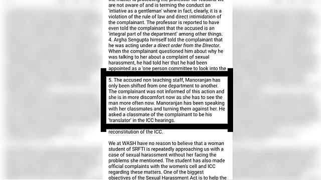 “...she is in more discomfort now,” says the WASH letter.