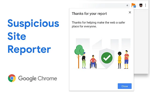 You will see the icon on an potentially unsafe site with reasons why it is marked by Chrome.