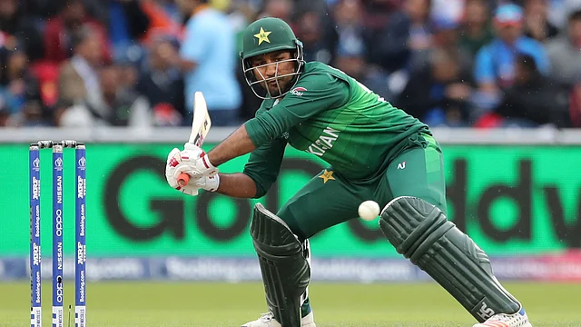 Sarfaraz scored 12 from 30 balls for Pakistan. 