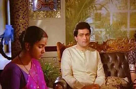 Actress Raadhika was painted dark brown in <i>Naseeb Apna Apna</i>. 
