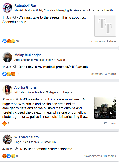 Screengrab of the message being shared on social media. 