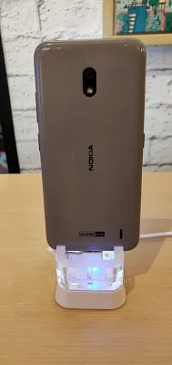 New Delhi: The newly launched Nokia 2.2 smartphone on display, in New Delhi on June 6, 2019. (Photo: IANS)
