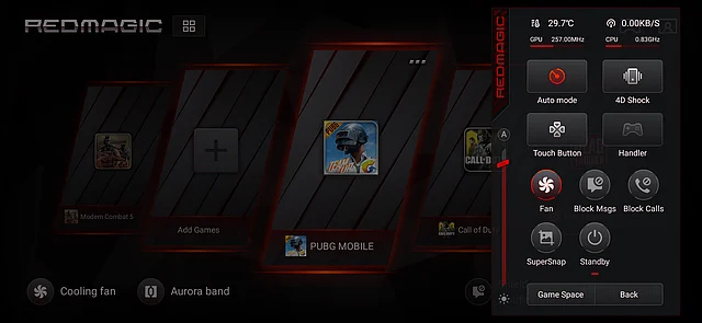 You can constantly keep a track on the phone’s temperature in the game mode.