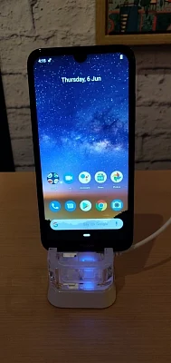 New Delhi: The newly launched Nokia 2.2 smartphone on display, in New Delhi on June 6, 2019. (Photo: IANS)