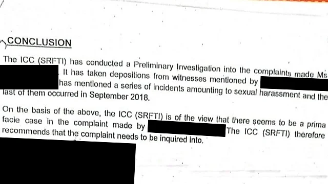 “The ICC (SRFTI) therefore recommends that the complaint needs to be inquired into.”