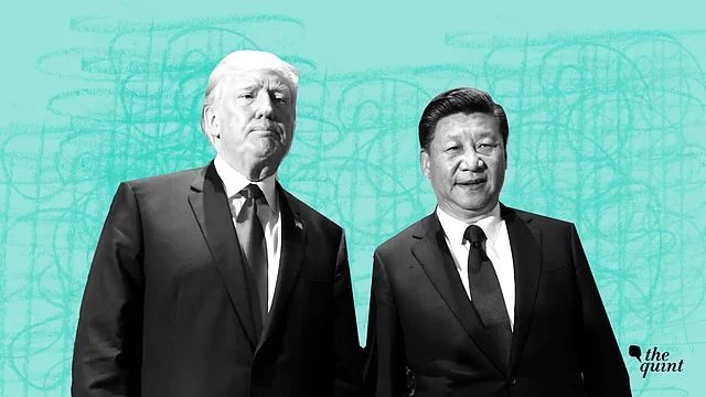 (From left to right) US President Donald Trump and Chinese President Xi Jinping. 