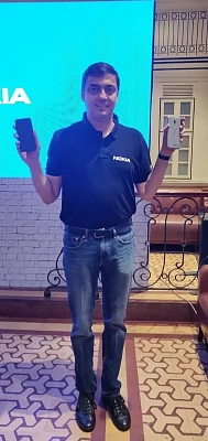 New Delhi: HMD Global Vice President and Country Head Ajay Mehta at the launch of Nokia 2.2 smartphone, in New Delhi on June 6, 2019. (Photo: IANS)