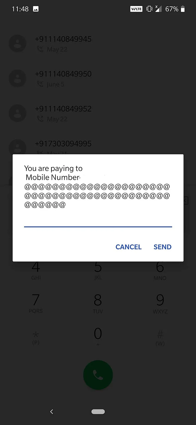 Your telecom provider charges Rs 0.50 for using the USSD process.