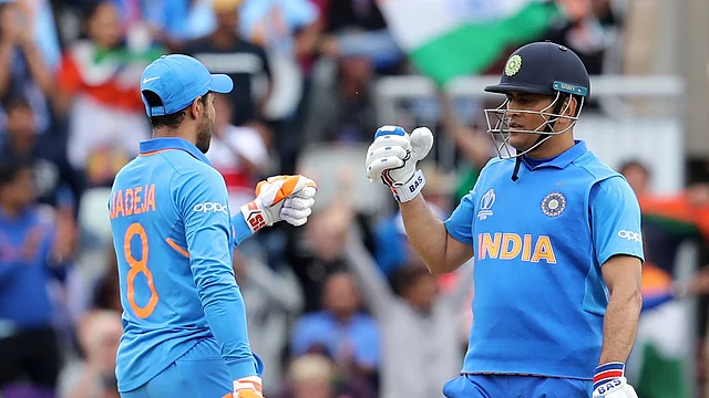 MS Dhoni and Ravindra Jadeja stitched together a 116-run 7th wicket partnership.