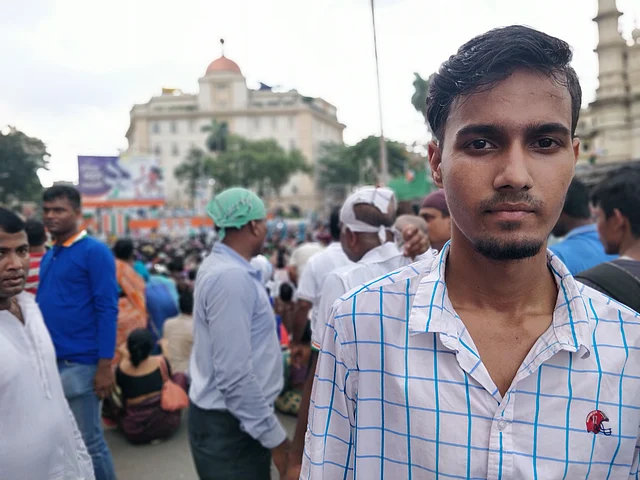 Tapas Mondol travelled to Kolkata from Barasat to attend the Martyrs’ Day rally on 21 July.