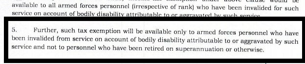 Point 5 spells out the eligibility for tax exemption. 