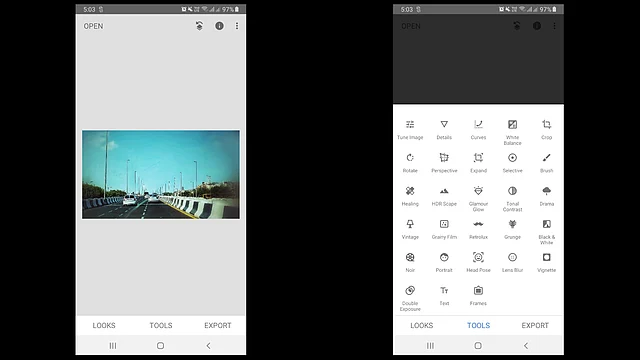 The amount of features packed in Snapseed can rival some of the most used professional desktop software.