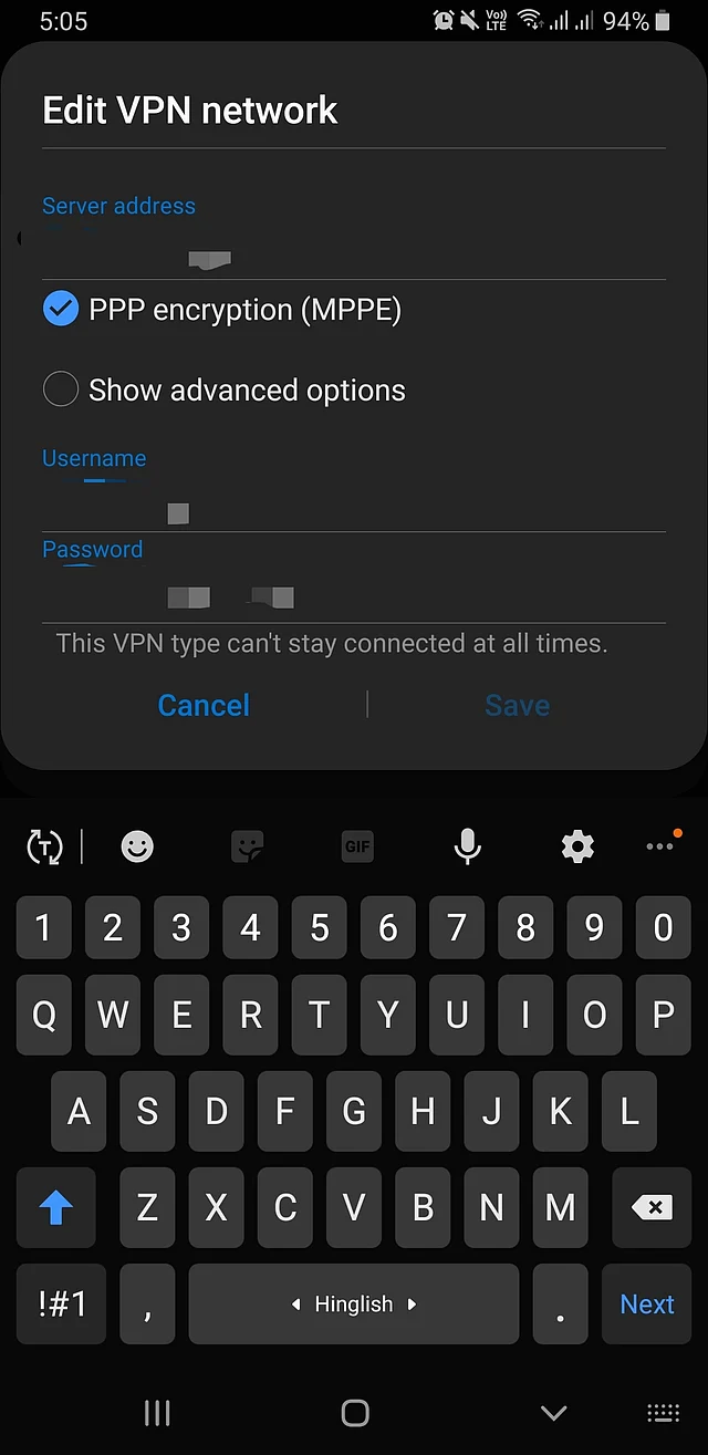 MPPE or Microsoft Point-to-Point Encryption provides data security for the PTP (point to point) connection between the VPN client and the VPN server.