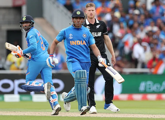 MS Dhoni and Ravindra Jadeja added 116 runs for the 7th wicket.