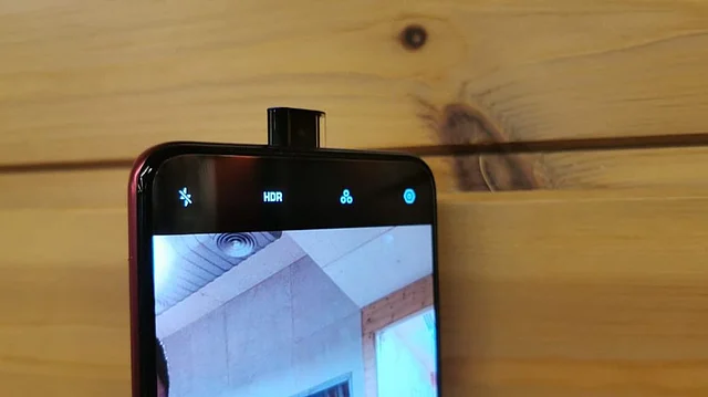 The Oppo K2 comes with a pop-up selfie camera.