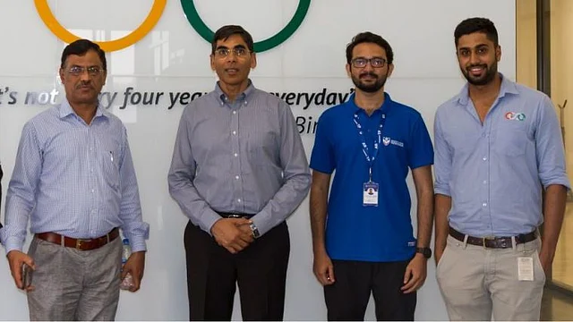 Sports secretary Radheysham Julaniya (second from left) has asked Badminton Association of India to come up with a dynamic plan to help the juniors.