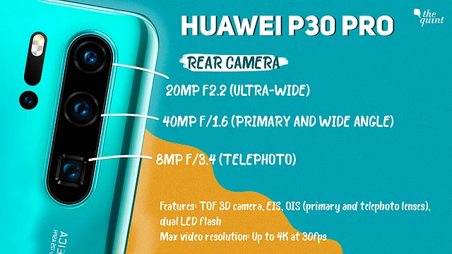 Huawei P30 Pro camera specifications