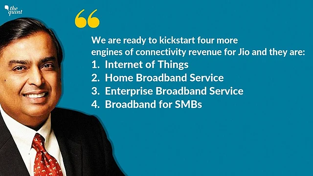 What Jio plans to offer in the next few years.