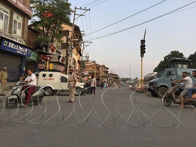 Many roads have been shut by the police.