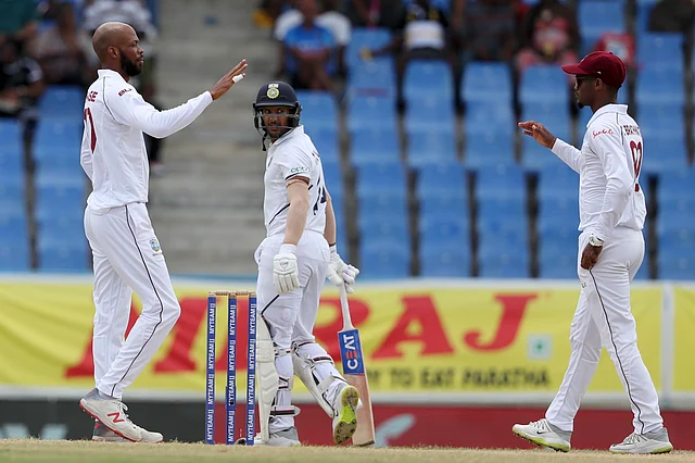 Opener Mayank Agarwal (16) was the first wicket to fall for India in the second innings.