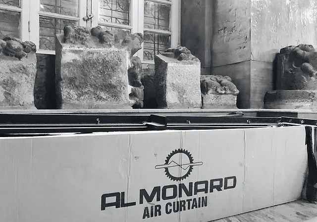 Equipment and supplies lying on the gallery floor of the Amaravati section.