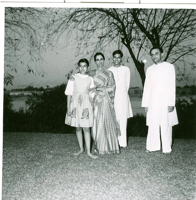 The Sarabhai Family (L to R): Mallika, Mrinalini, Kartikeya and Vikram