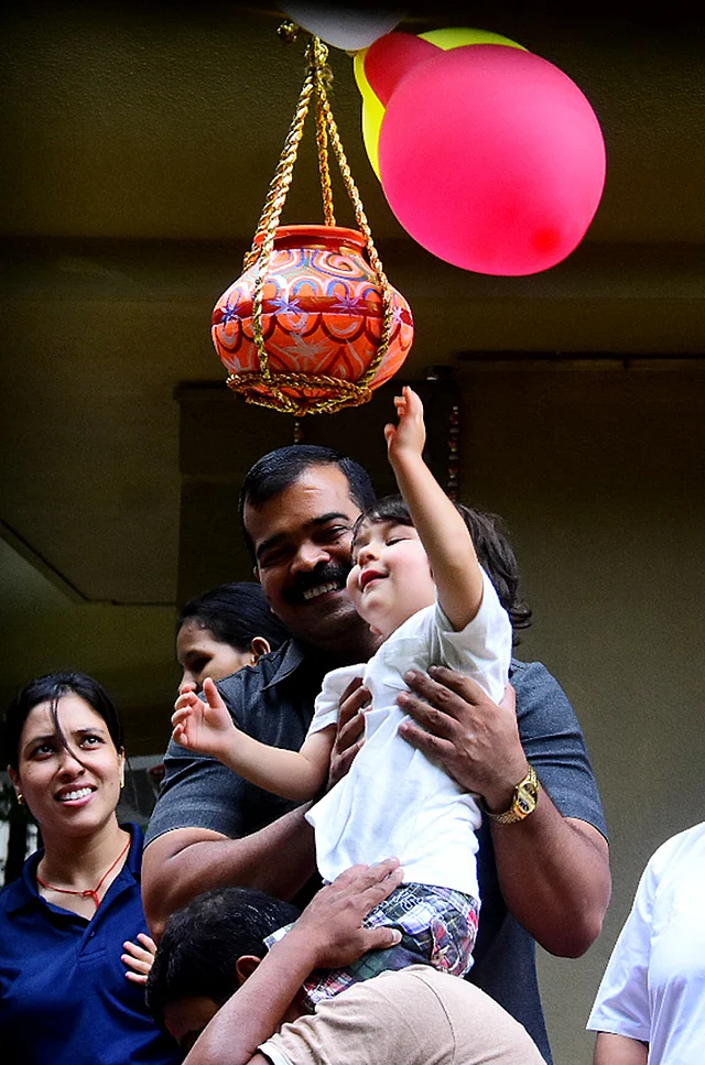 Taimur’s Janmashtami celebrations.