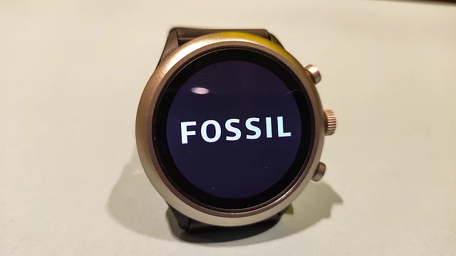 The Fossil Sport is water resistant up to 50 metres.