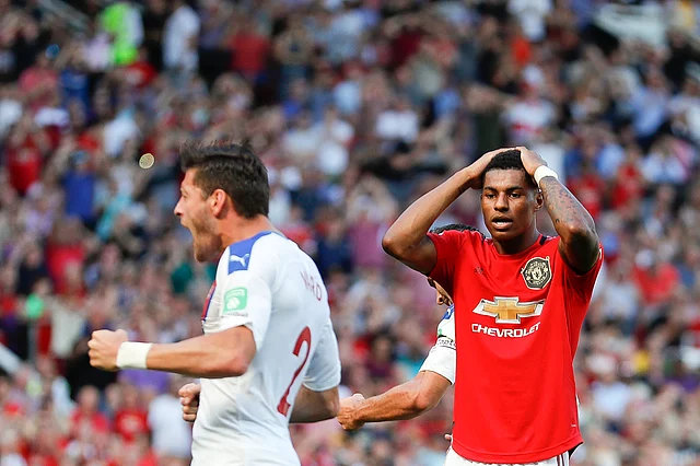 Manchester United got a reality check Saturday with a 2-1 loss at home to Crystal Palace.