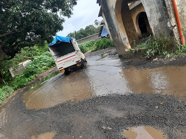 Potholes cause damage to vehicles and add to traffic. 