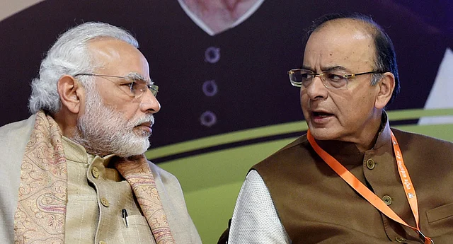 PM Modi with Arun Jaitley in an undated picture.