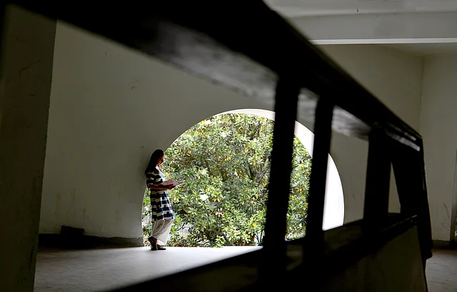 Anjum Hasan in the Shillong Public Library. Shillong, 2019.
