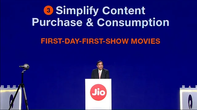 First day, first show of movies on your TV screen with Jio Fiber.