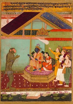 The Monkey Prince Angada Steals Ravana
