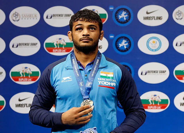 World Championship silver medallist wrestler Deepak Punia has jumped to world number one position in 86kg.