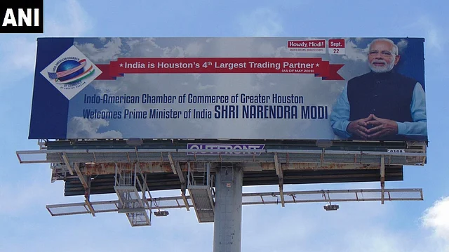Several hoardings have been put up near the NRG Stadium in Houston, ahead of Prime Minister Narendra Modi’s arrival. 